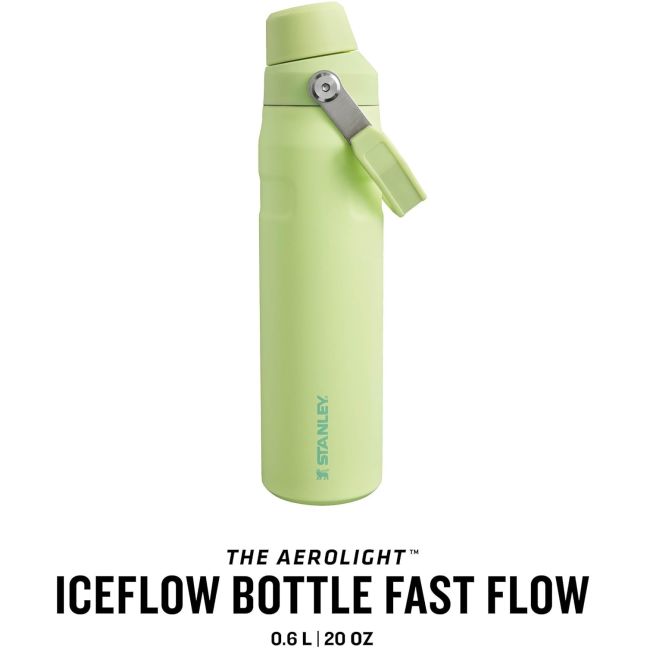 Stanley -termos tip sticla Aerolight Iceflow Fast Flow Lid bottle - verde deschis citrice - 591 ml
