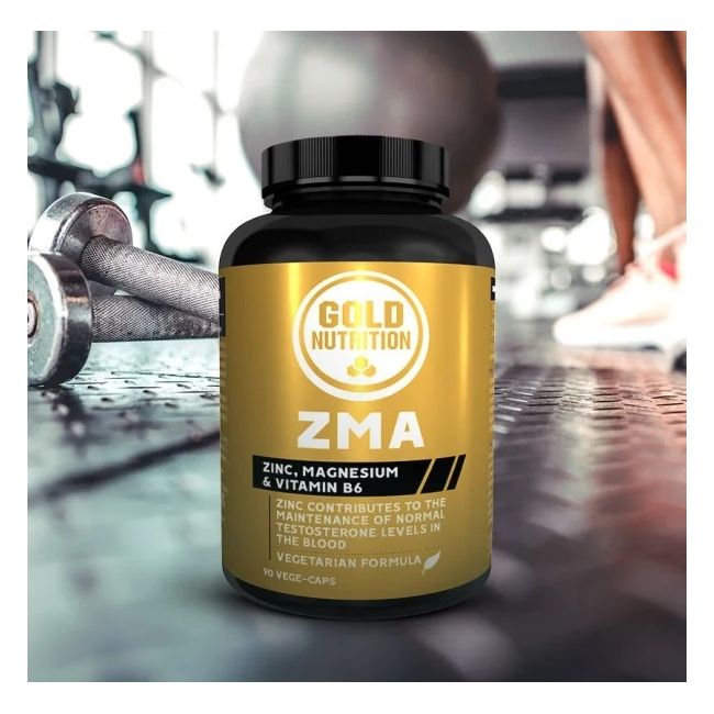 Gold nutrition -  supliment ZMA zinc magneziu vitamina B6 - flacon 90 tablete