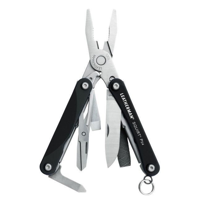 Leatherman - multi-tool 9 functii Squirt PS4 831233 - negru