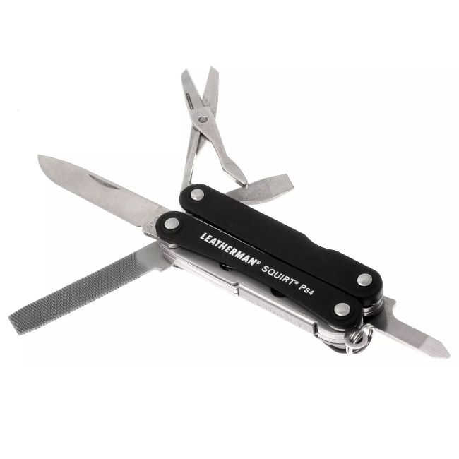 Leatherman - multi-tool 9 functii Squirt PS4 831233 - negru