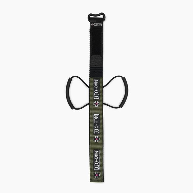 Muc-Off - banda transport accesorii bicicleta cu prindere pe cadru Utility Frame Strap - verde inchis army