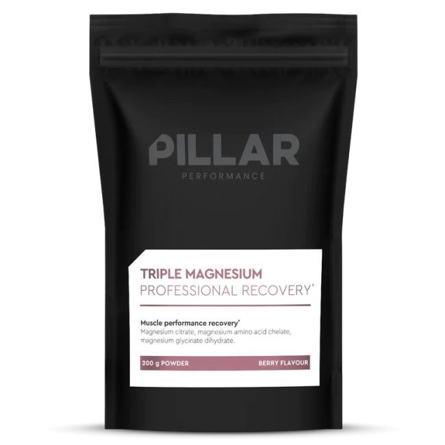 Pillar Performance - supliment alimentar magneziu Triple magnesium powder (New formula), aroma fructe de padure - plic 200g