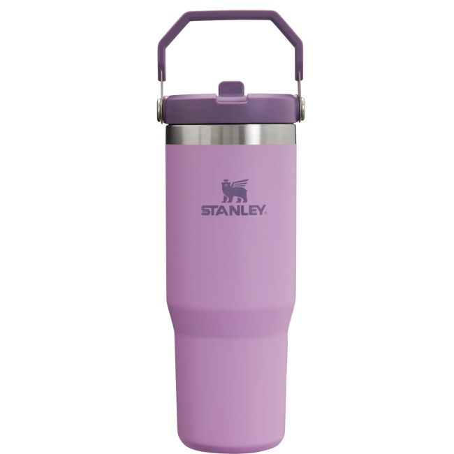 Stanley - termos tip sticla cu pai - Flip Straw Tumbler - mov deschis lila - 890 ml