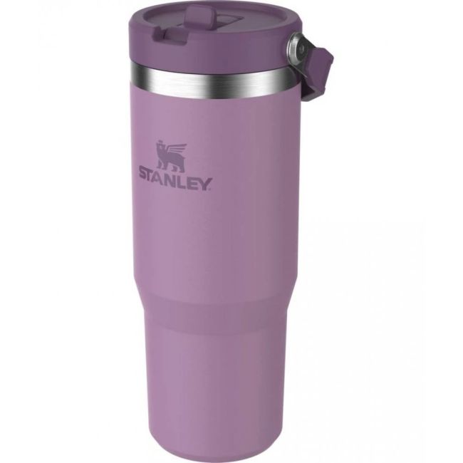 Stanley - termos tip sticla cu pai - Flip Straw Tumbler - mov deschis lila - 890 ml