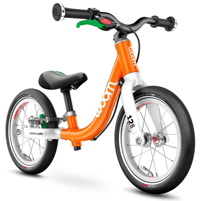Woom - bicicleta copii 12" Woom 1, varsta recomandata 1,5-3,5 ani (82-100cm) - 2,95kg - portocaliu flame orange
