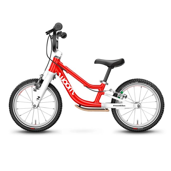 Woom - bicicleta copii 14" Woom 1 Plus, varsta recomandata 3-4.5 ani (95-110cm) - 4.2kg - galben fluo Lizard Lime