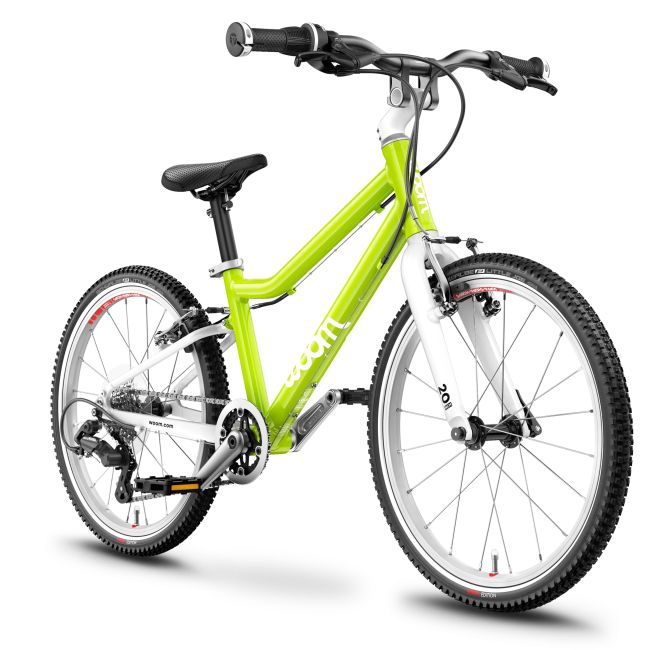 Woom - bicicleta copii 20" Woom 4, varsta recomandata 6-8 ani (115-130cm) - 7,7 kg - galben fluo Lizard Lime