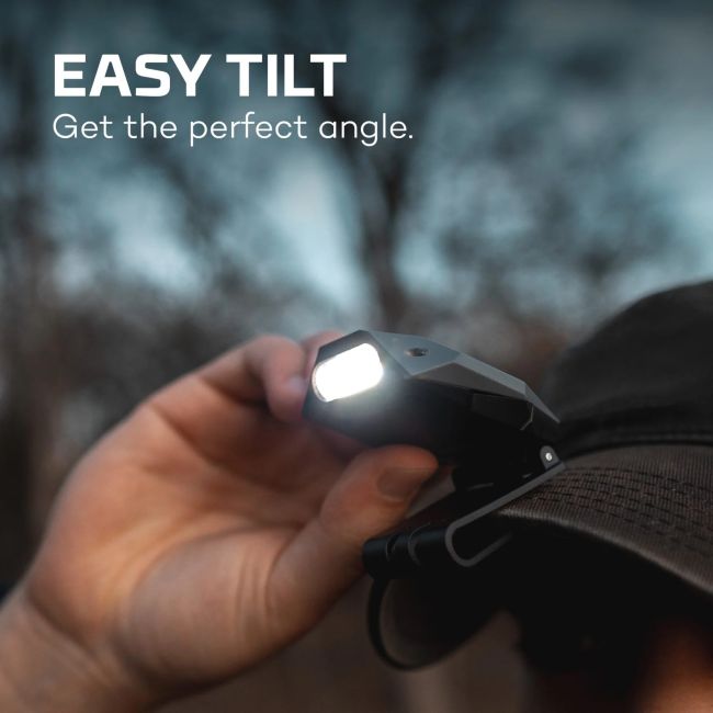 Nebo - lanterna frontala reincarcabila pentru sapca Einstein Cap light, 50 lumeni