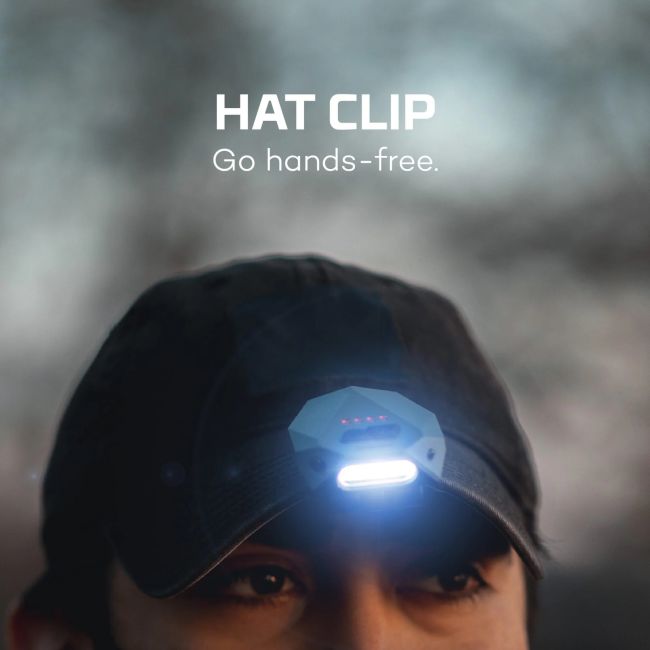 Nebo - lanterna frontala reincarcabila pentru sapca Einstein Cap light, 50 lumeni