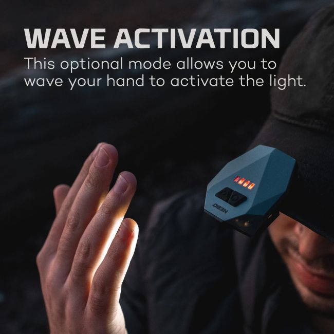 Nebo - lanterna frontala reincarcabila pentru sapca Einstein Cap light, 50 lumeni