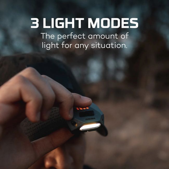 Nebo - lanterna frontala reincarcabila pentru sapca Einstein Cap light, 50 lumeni