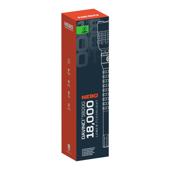 Nebo - lanternă reîncărcabilă Davinci 18000 lumeni, încărcare USB