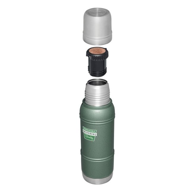 Stanley - termos clasic tip sticla Milestones Thermal Bottle 1960 - verde inchis Vintage - 1.0 Litri