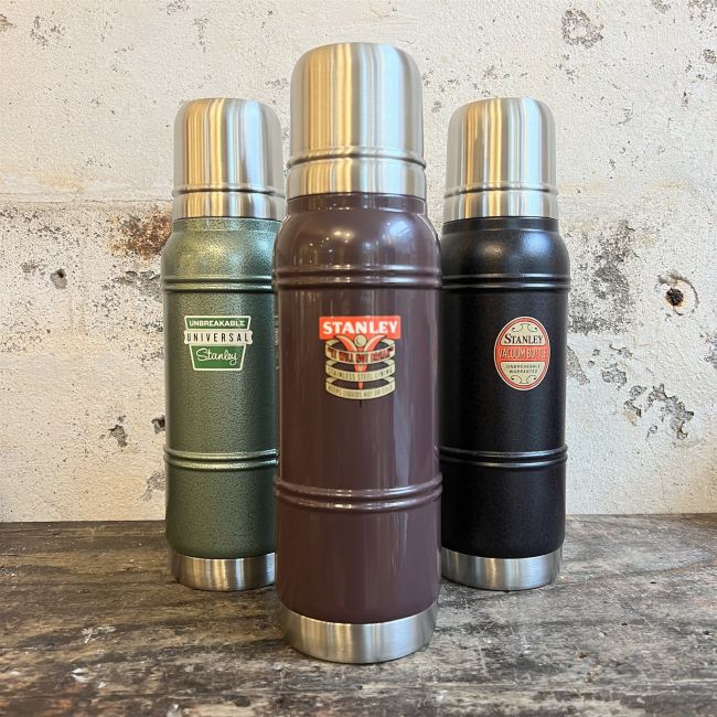 Stanley - termos clasic tip sticla Milestones Thermal Bottle 1960 - verde inchis Vintage - 1.0 Litri