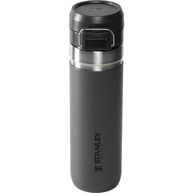 Stanley - termos tip bidon apa - GO Quick Flip Water Bottle - gri inchis carbune - 0.7 L