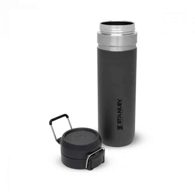 Stanley - termos tip bidon apa - GO Quick Flip Water Bottle - gri inchis carbune - 0.7 L