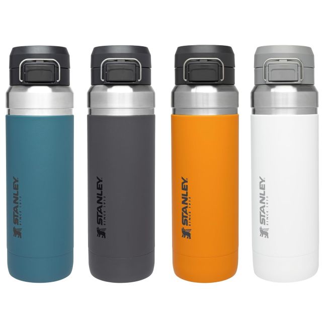 Stanley - termos tip bidon apa - GO Quick Flip Water Bottle - gri inchis carbune - 0.7 L
