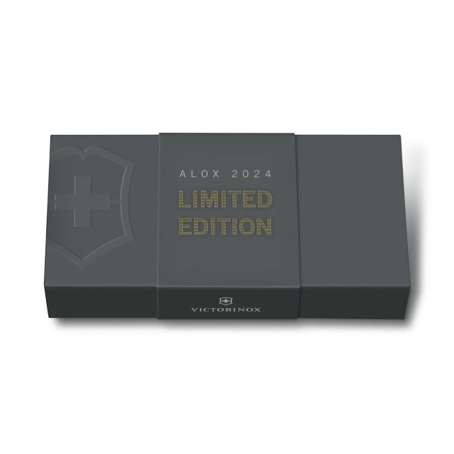 Victorinox - briceag Evoke Alox Limited Edition terra brown 2024, 5 functii - maro verde kaki