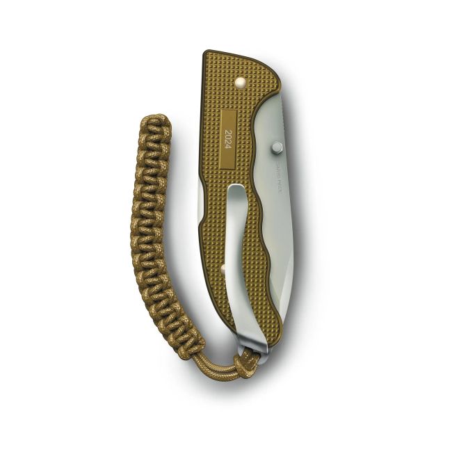 Victorinox - briceag Evoke Alox Limited Edition terra brown 2024, 5 functii - maro verde kaki
