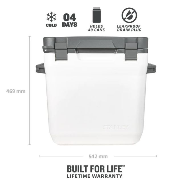 Stanley - lada frigorifica Adventure Cold For Days Outdoor Cooler, alb gri inchis - 15.1 litri