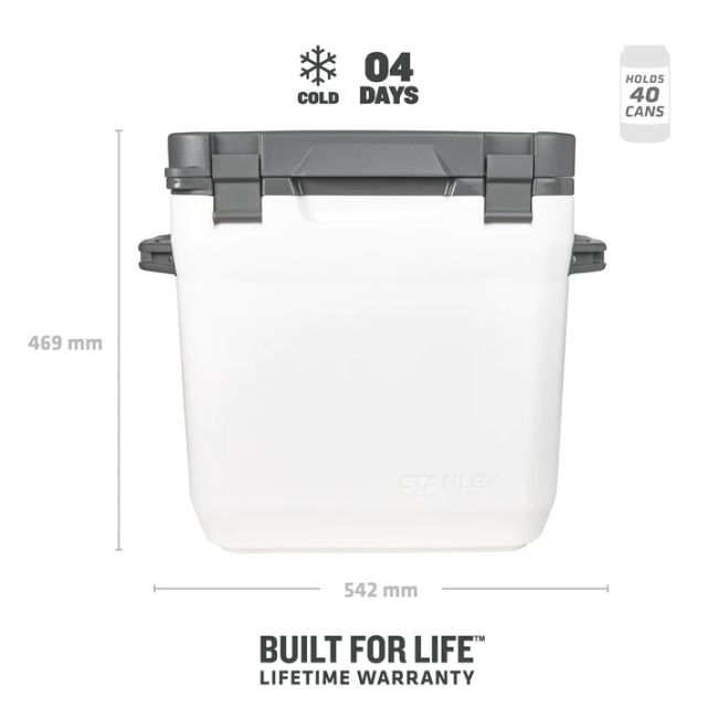 Stanley - lada frigorifica Adventure Cold For Days Outdoor Cooler, alb gri inchis - 15.1 litri
