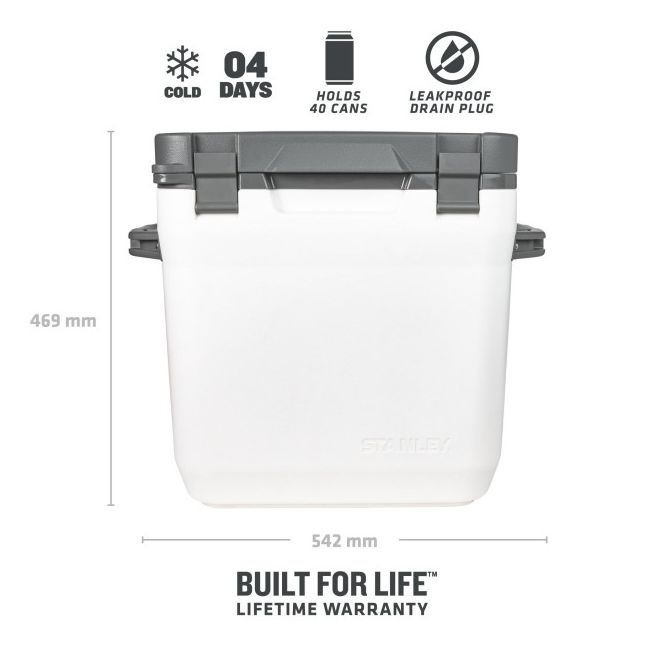 Stanley - lada frigorifica Adventure Cold For Days Outdoor Cooler, alb polar - 28.3 litri