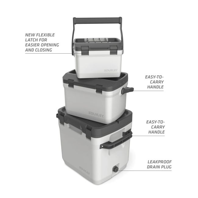 Stanley - lada frigorifica adventure series easy carry lunch outdoor cooler - alb polar 6.6Litri
