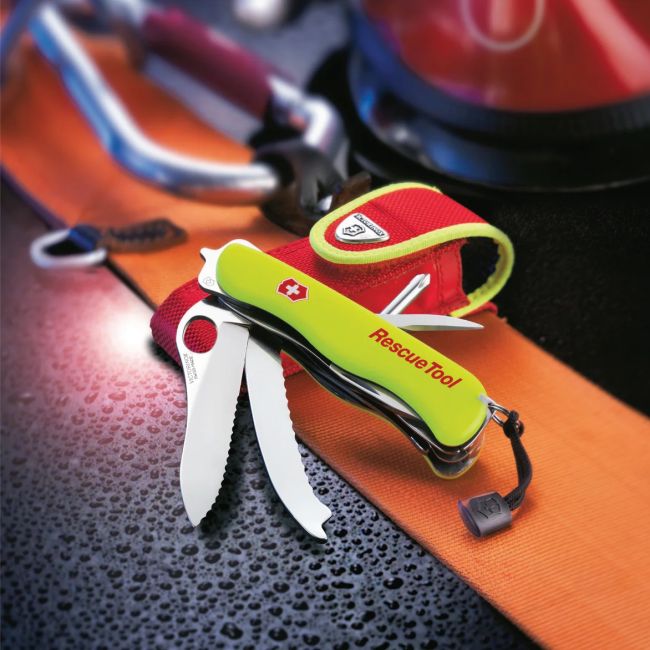 Victorinox - set briceag multitool rescue, 13 functii - verde neon