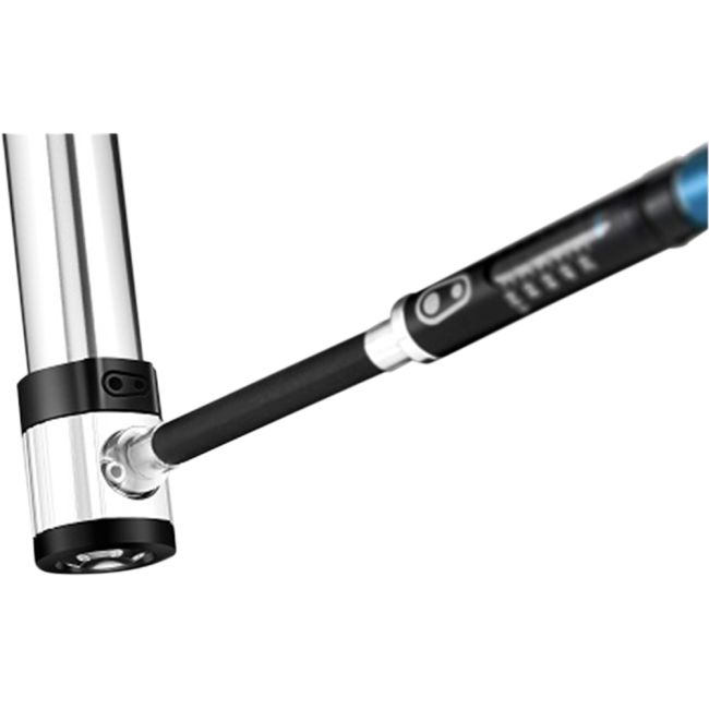 Crank Brothers - pompa mini pentru bicicleta Klic Hv Gauge cu adaptor CO2 - gri negru