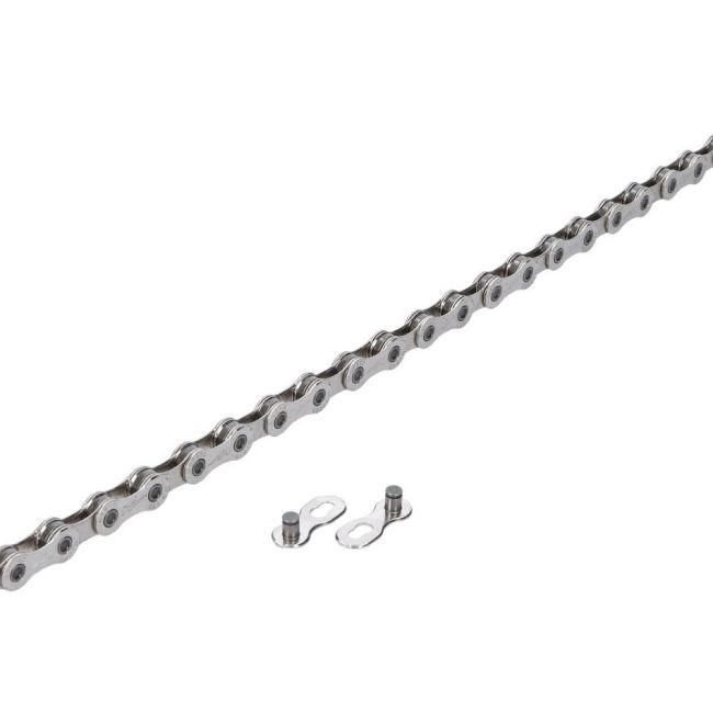 Miche - lant bicicleta electrica 12 viteze, 138 zale E-bike chain - gri argintiu