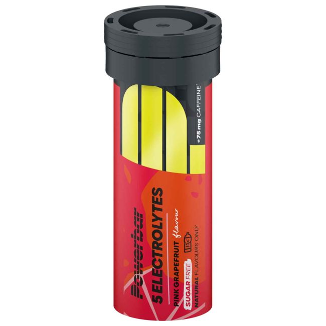 Powerbar - pastile efervescente hidratare si mineralizare 5 Electrolytes, aroma grapfruit roz - cutie 10x 4.2g