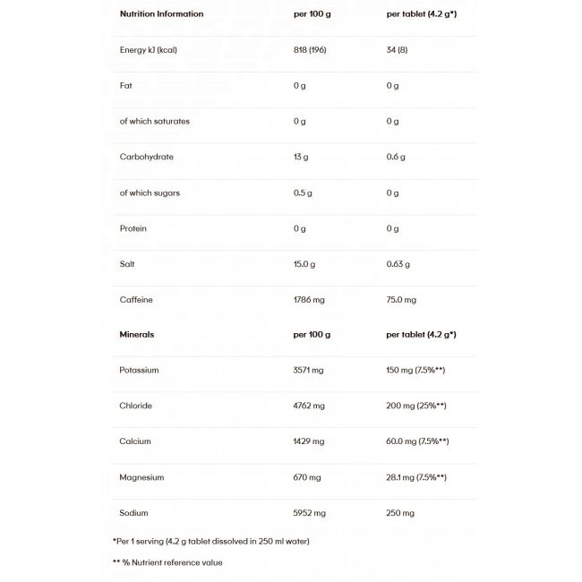 Powerbar - pastile efervescente hidratare si mineralizare 5 Electrolytes, aroma lamaie tonica - cutie 10x 4.2g