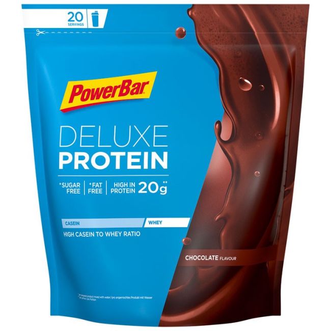 Powerbar - plic pudra proteica Deluxe Protein, aroma ciocolata - 500g