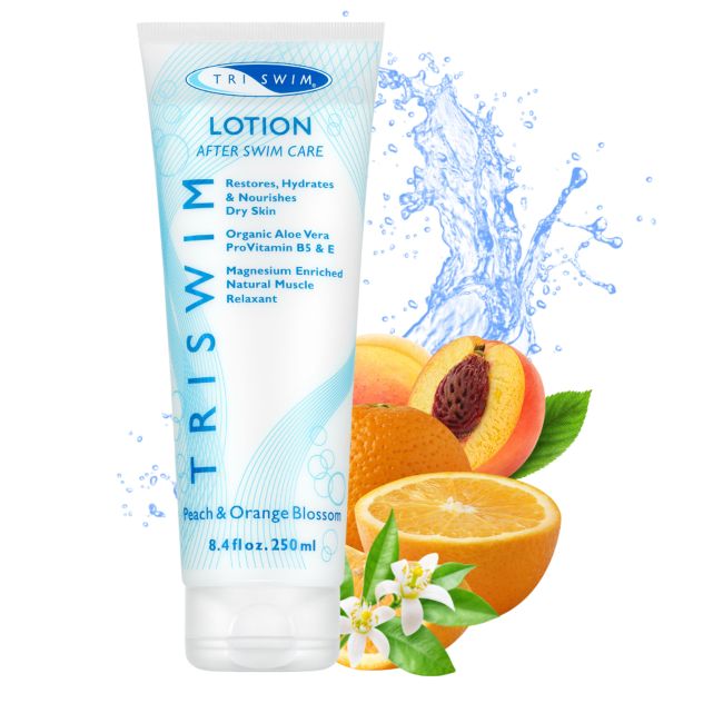 Triswim -  lotiune de corp aroma caise si flori de portocal mini after swim lotion - 90ml