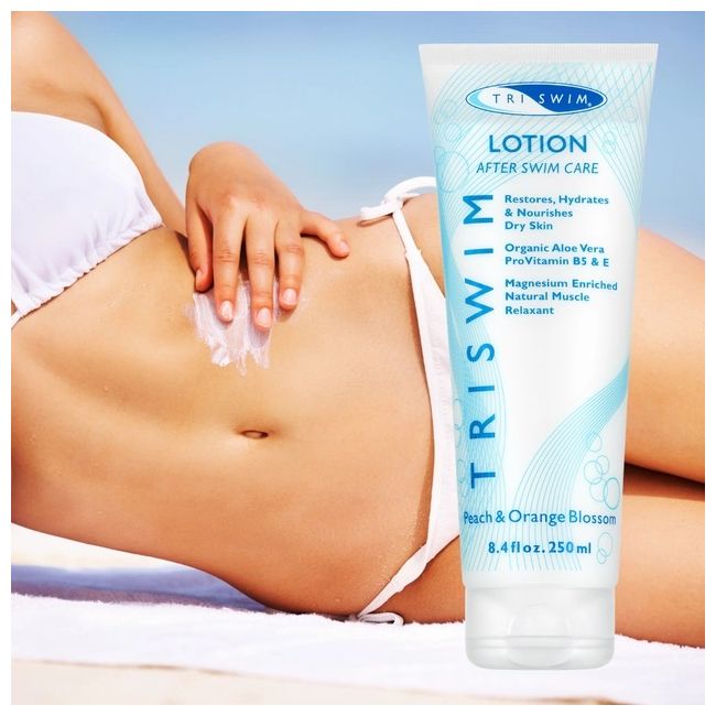 Triswim -  lotiune de corp aroma caise si flori de portocal mini after swim lotion - 90ml