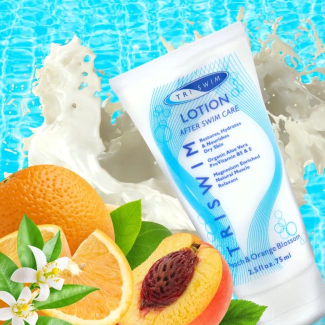 Triswim -  lotiune de corp aroma caise si flori de portocal mini after swim lotion - 90ml