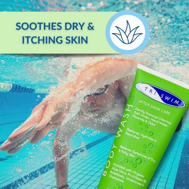 Triswim - gel de dus aroma caise si mango mini after swim Body wash - 90ml