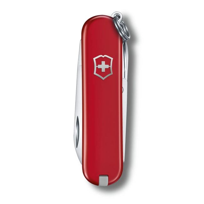 Victorinox - briceag classic SD style icon, 7 functii - argintiu rosu