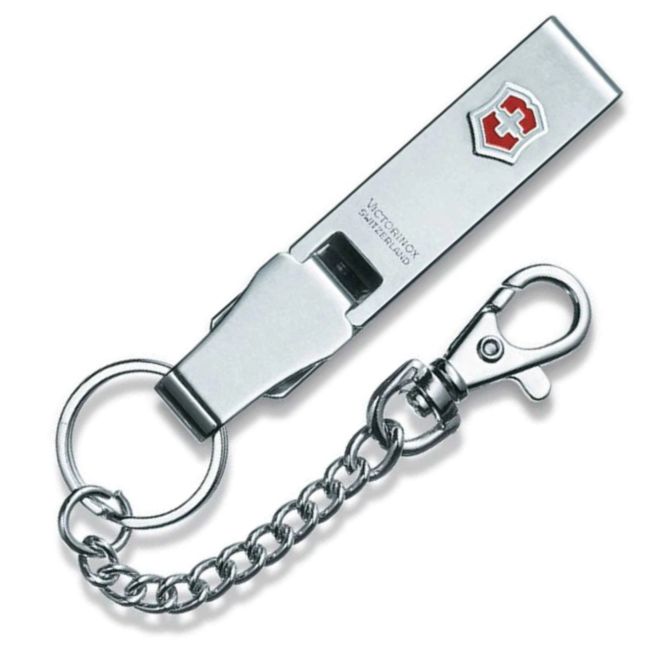 Victorinox - multiclip cu lant si carabina pentru briceag - argintiu