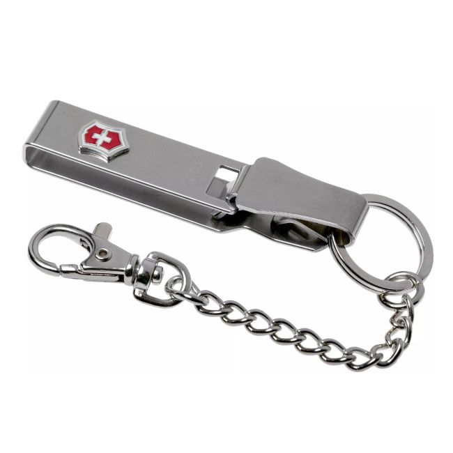 Victorinox - multiclip cu lant si carabina pentru briceag - argintiu