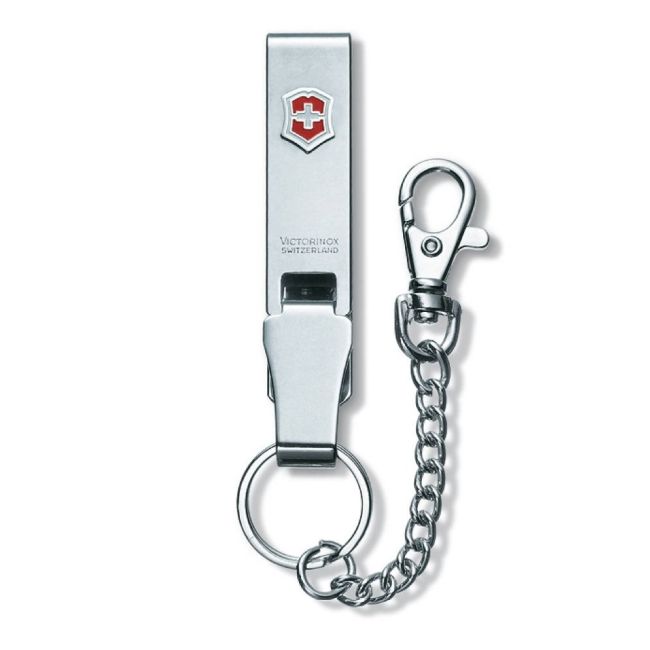 Victorinox - multiclip cu lant si carabina pentru briceag - argintiu