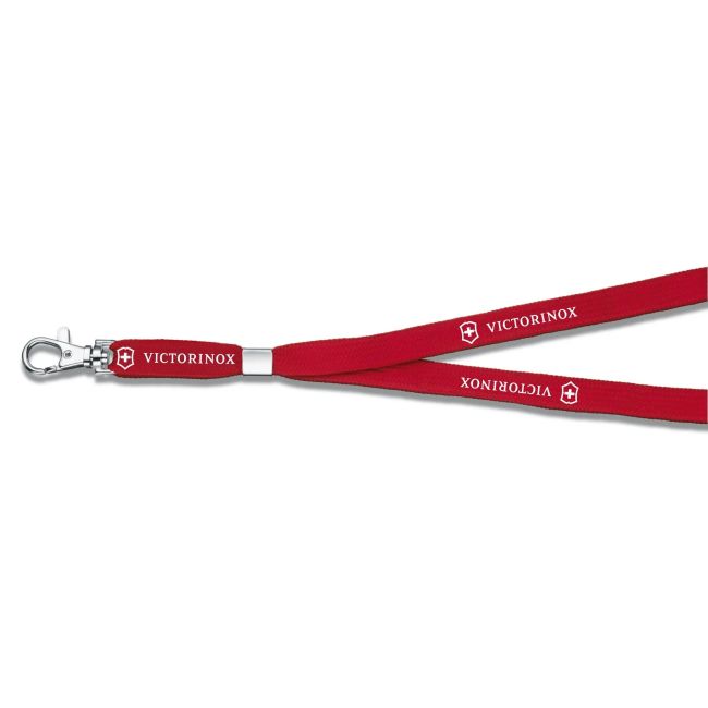 Victorinox - snur textil cu carabina pentru briceag - rosu