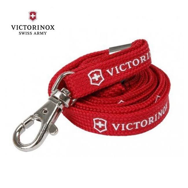 Victorinox - snur textil cu carabina pentru briceag - rosu