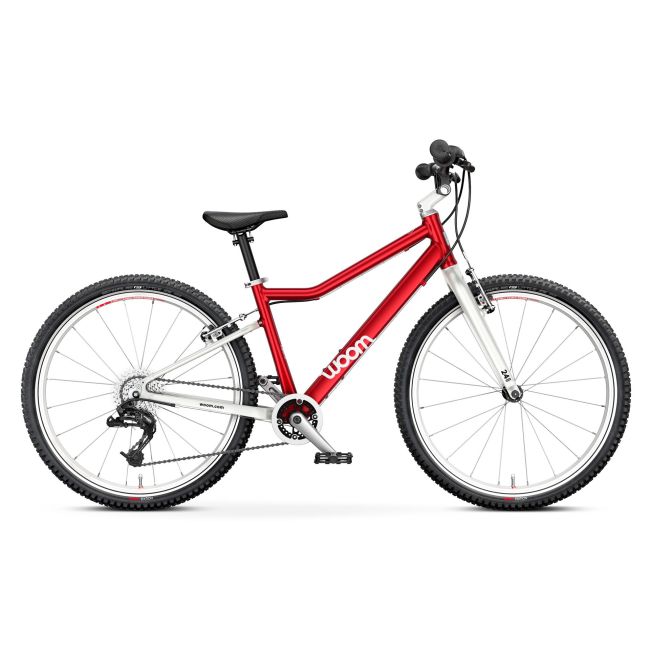 Woom - bicicleta copii 24" Woom 5, varsta recomandata 7-11 ani (125-145cm) - 8,7kg - rosu aniversar