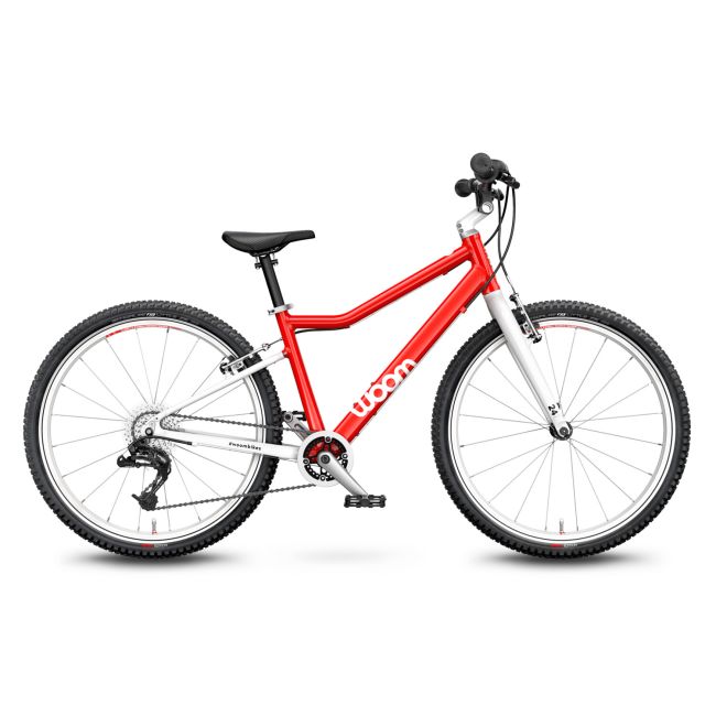 Woom - bicicleta copii 24" Woom 5, varsta recomandata 7-11 ani (125-145cm) - 8,7kg - rosu aniversar