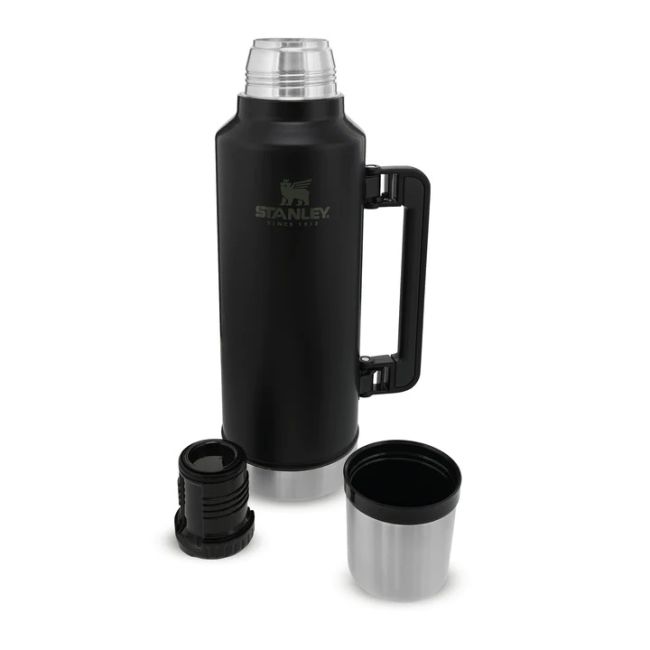 Stanley - termos clasic cu maner The Legendary Classic Bottle - negru mat piatra - 1.9 Litri