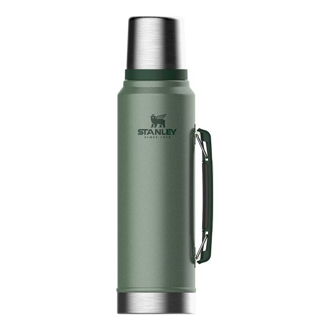 Stanley - termos clasic cu maner The Legendary Classic Bottle - verde Hammertone - 1 Litru