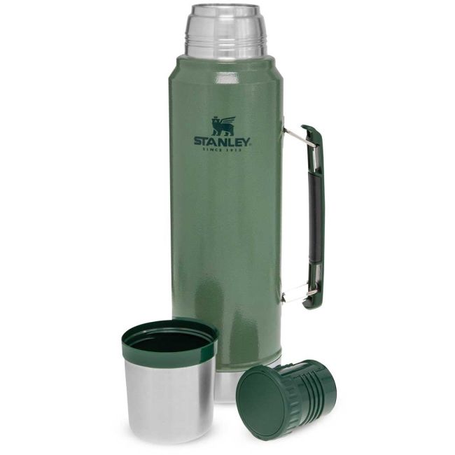Stanley - termos clasic cu maner The Legendary Classic Bottle - verde Hammertone - 1 Litru