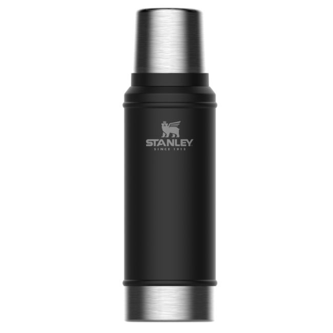 Stanley - termos clasic cu maner The Legendary Classic Bottle -negru mat piatra - 750 ml