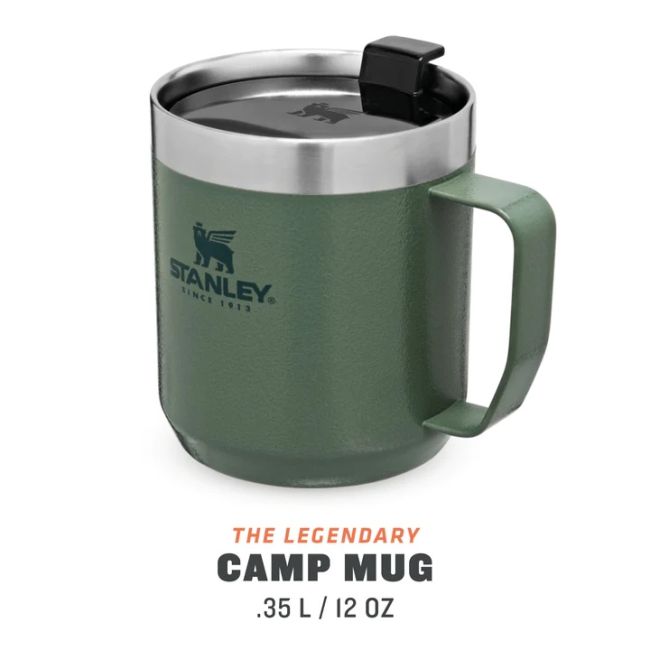 Stanley - termos mic tip cana Classic Legendary Camp Mug - verde Hammertone - 350 ml